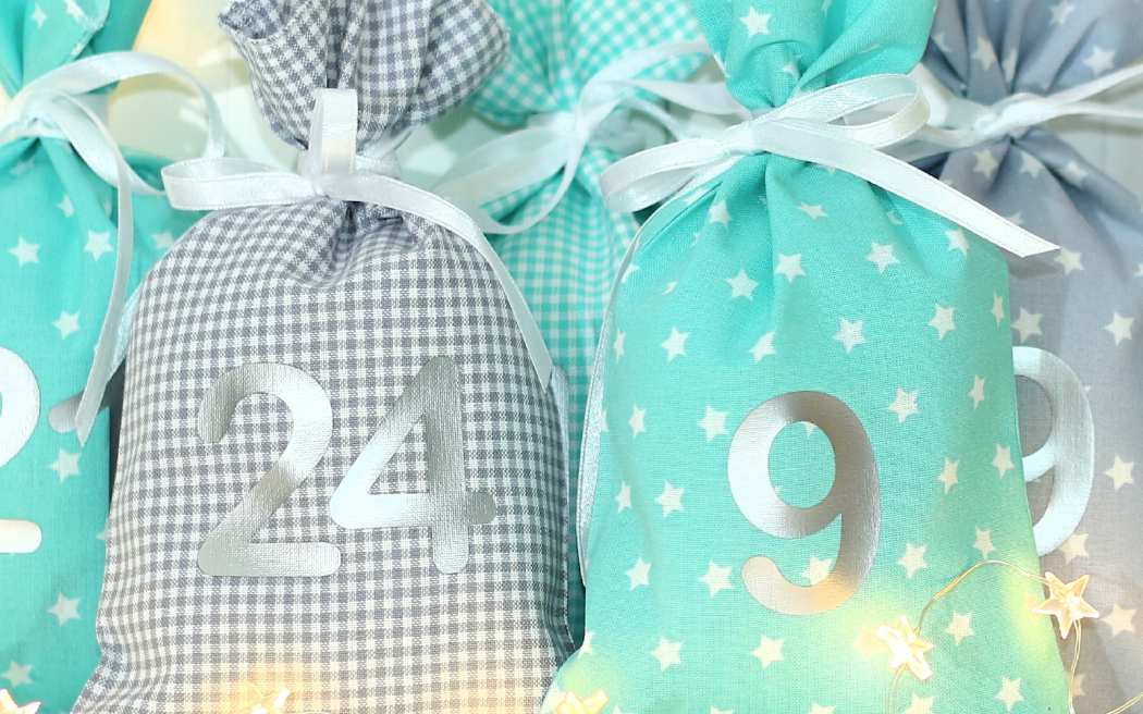 Adventskalender Säckchen aus Stoff